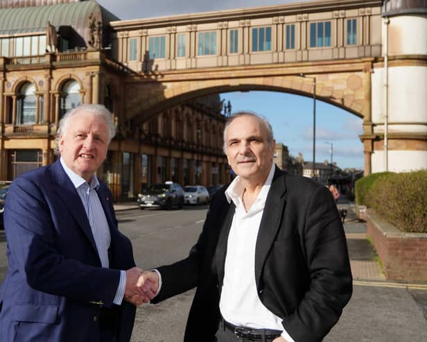 Opposed to £11.2m Harrogate Gateway project - Keith Tordoff MBE, left, Independent candidate to be Mayor of York and North Yorkshire, pictured with Richard Brown, the Reform UK candidate to be MP of Harrogate and Knaresborough. (Picture contributed)