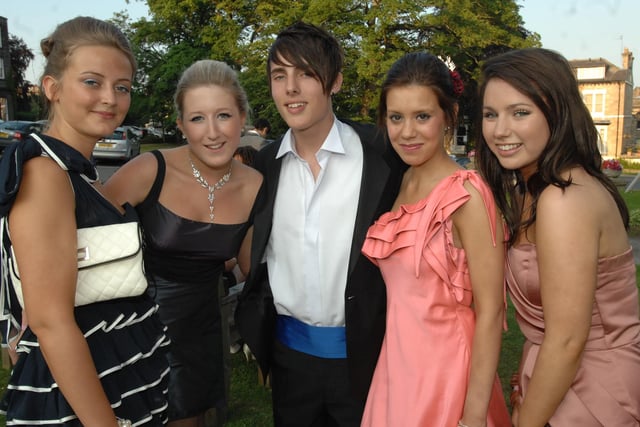 Rossett School in 2009 - Emily Carse, Ellie Harland, Joe Stanley, Hollie Price and Fiona Coles