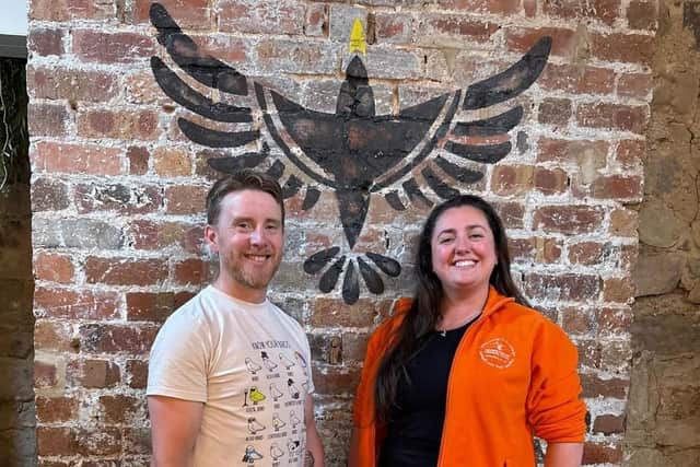 Fundraising for Harrogate Hospital & Community Charity - Gemma Cook and Events Manager Joe at Starling bar. (Picture contributed)