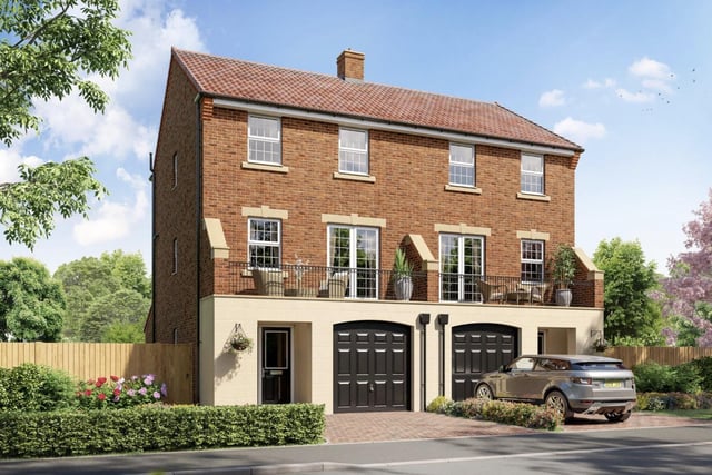 Four bedroom town house for sale with Harron Homes at the guide price of £384,995