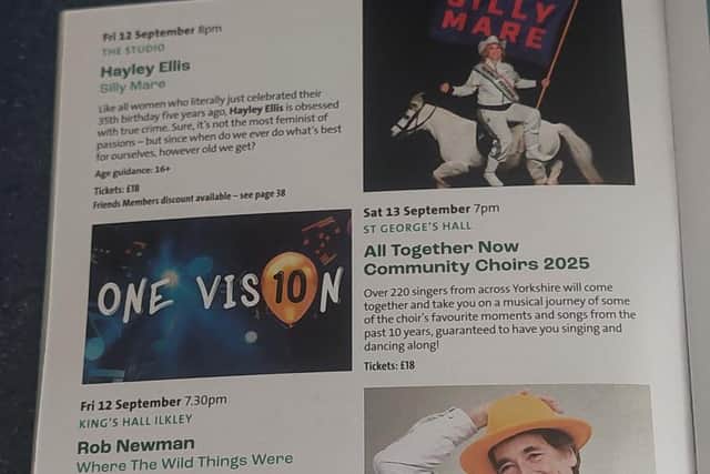 In the Bradford Theatres brochure