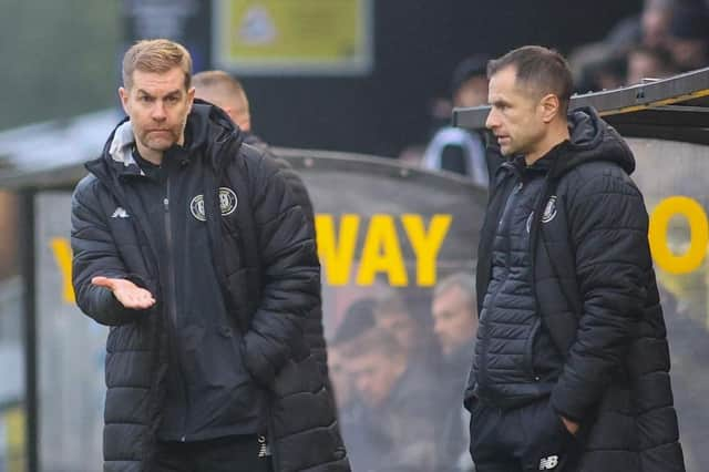 Harrogate Town manager Simon Weaver has not overseen a victory on home turf in almost two months. Pictures: Matt Kirkham