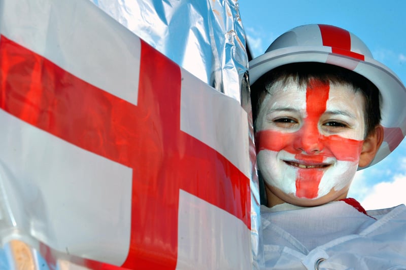 Callum Balluch was having fun on St George's Day at Southwick Community Centre 15 years ago.