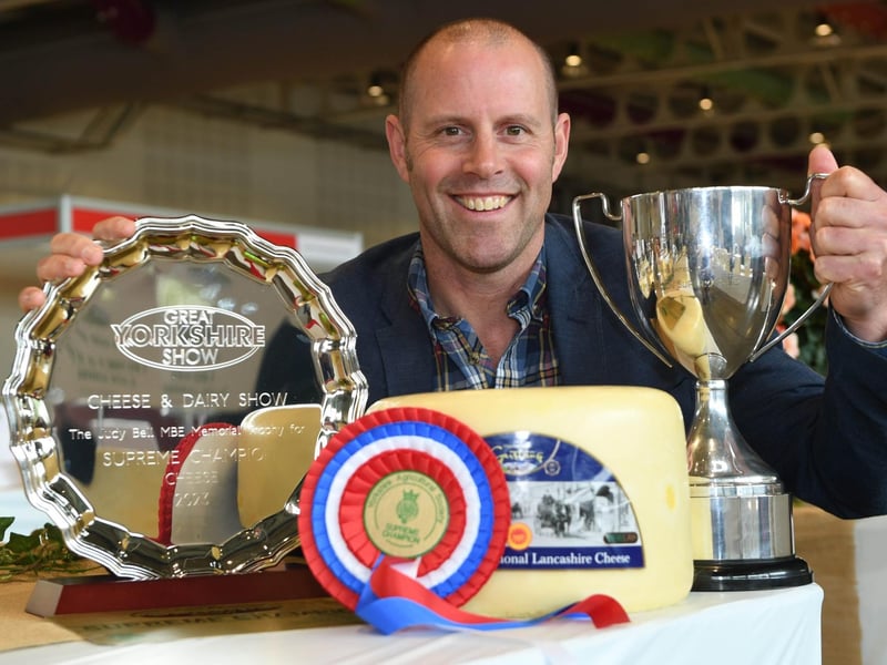 Nick Kenyon of Dewlay Cheesemakers was crowned Cheese Supreme Champion with his award winning Creamy Lancashire cheese
