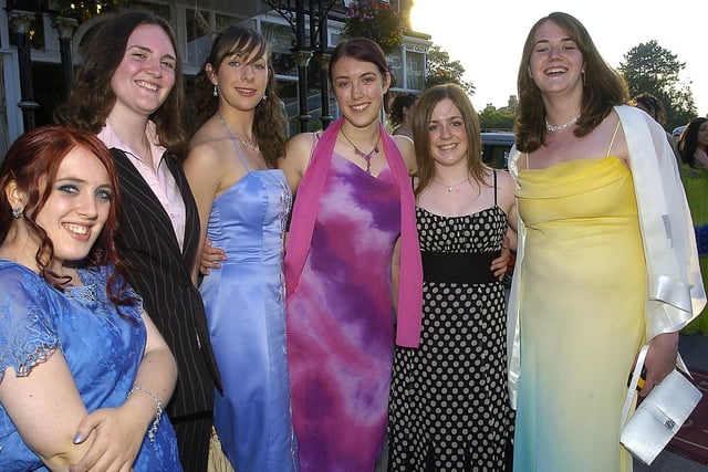 Harrogate High School in 2006 - Becki Young, Becky Brook, Helena Brassington, Lyndsey Ellis, Leanne Askew and Kendra Easton