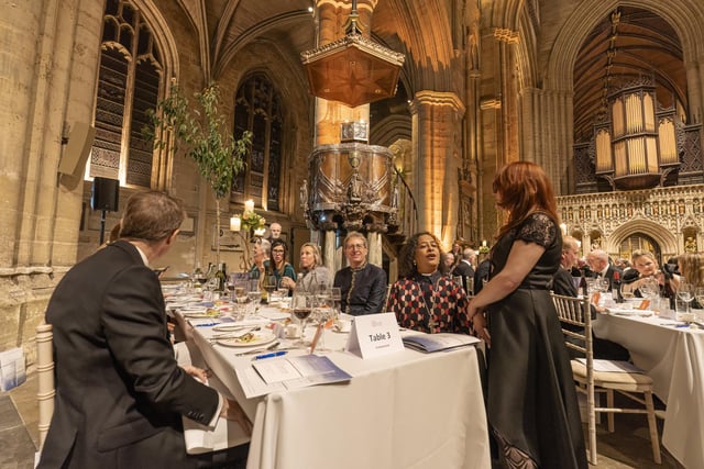 The banquet raised a record amount this year with over £31,000 by the end of the evening.