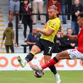 Harrogate Town midfielder George Thomson is facing two months on the sidelines. Picture: Matt Kirkham