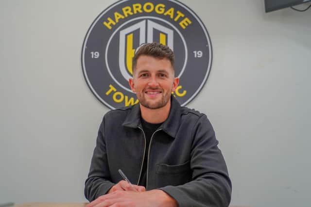 Tom Bradbury has signed a two-year deal at Wetherby Road after turning down a new contract with Cheltenham.