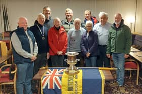 Award-winning members of the Knaresborough Branch with Brenda Pitchfork pictured at the centre.