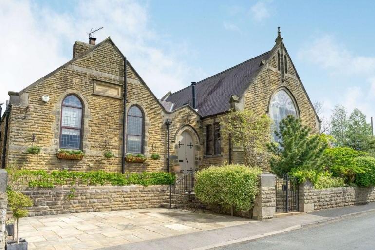 This fabulously converted chapel near Harrogate has an impressive quirky interior with a rock and roll feel