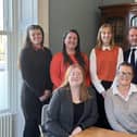Raworths reveals its charity partner - Gemma Cook from HHCC (second from left), Simon Morris, Managing Partner at Raworths (third from right) and the Raworths’ CSR team at the Raworths office in Harrogate. (Picture Raworths)