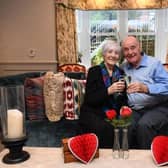 Happy couple Kathleen Wainwright (85) and Geoff Fawcett  90) who met at Anchor’s The Manor House care home in Harrogate. (Picture contributed)