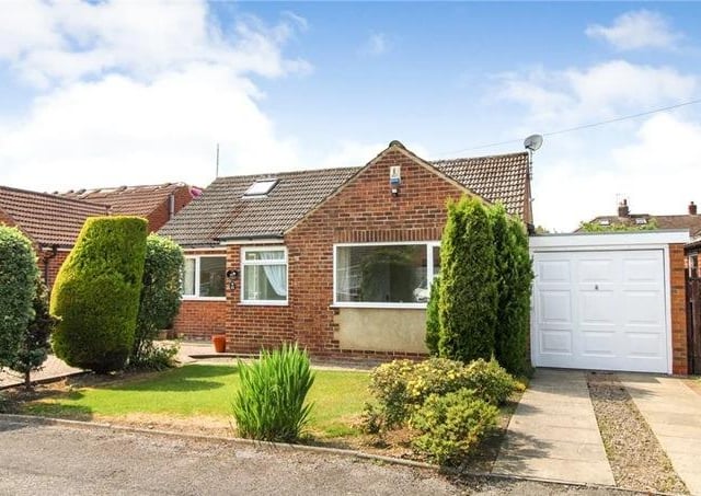 This two bedroom and one bathroom detached bungalow is for sale with Dacre Son & Hartley for £425,000