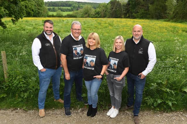 Pictured ahead of the ‘Walk & Talk’ event to raise funds for David Simister are David Moss (Managing Director at Apollo Capital), former ITV presenters Duncan Wood and Christine Talbot, Jen Winterschladen (Managing Director at Big Bamboo Agency), and Andy King (CEO at Apollo Capital)
