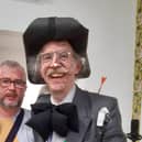 Turner Prize winner Martin Creed, right, at Harrogate’s Mercer Gallery last Sunday with the Harrogate Advertiser's Graham Chalmers.