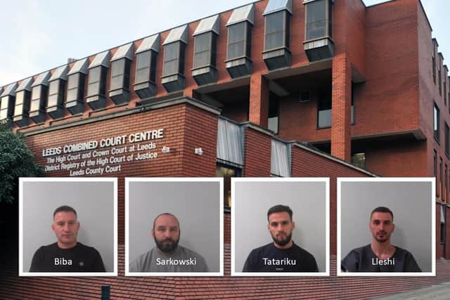 Four members of an organised crime group (OCG) operating a county lines drugs network in Harrogate and the surrounding areas have been jailed for a total of 31 years and five months. (Picture North Yorkshire Police)