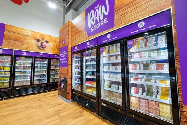 Jollyes raw frozen food ‘shop-in-shop’