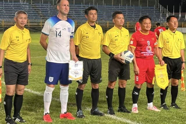 Harrogate Veterans FC stalwart Mark Baranovsky captained the Three Lions as they beat host nation Thailand in the group stage of the Seniors World Cup.