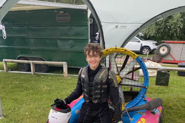 World champion - Harrogate St Aidan's High School student Josh Morales raced to victory n the junior section of the World Championships in Sweden.