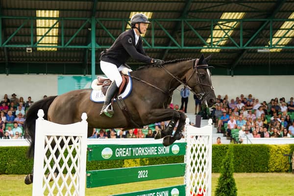 Great Yorkshire Show success story: Cock of the North Winner 2022 James Wilson on Imagine De Muze.  (Image: Yorkshire Agricultural Society)
