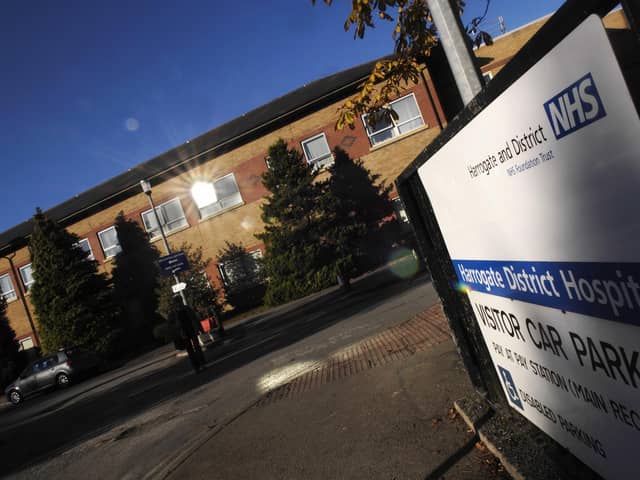 The new report says Harrogate District Hospital is ranked number five in the most expensive hospitals in England for one hour stays.(Picture 101020M1)
