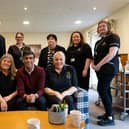Prime Minister Rishi Sunak and Harrogate and Knaresborough MP Andrew Jones with Harrogate Neighbours staff in Starbeck. (Picture contributed)