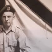 Harrogate man John Walden, who is now aged 85,  pictured as a 19-year-old outside his tent in the Australian dessert at Maralinga in 1957 for British nuclear bomb tests. (Picture contributed)