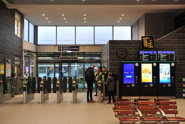 Harrogate railway station - Hosted by Harrogate District Chamber of Commerce, the Planes, Trains and Buses event will feature presentations from senior representatives of the main public transport companies serving Harrogate. (Picture Gerard Binks)