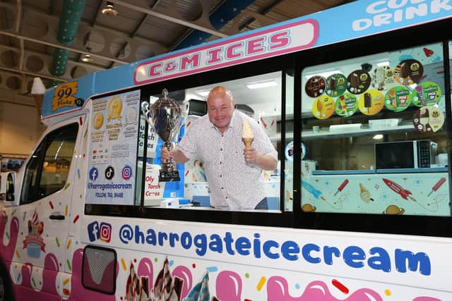 John Taylor, of C and M Ices in Harrogate, has won Ice Cream Van of the Year at the National Ice Cream Championships