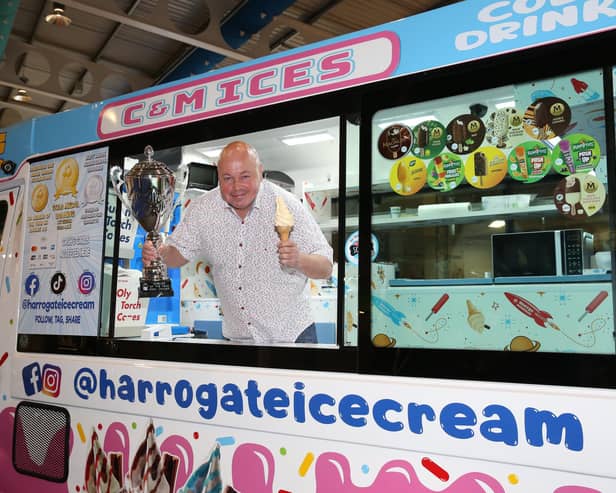 John Taylor, of C and M Ices in Harrogate, has won Ice Cream Van of the Year at the National Ice Cream Championships