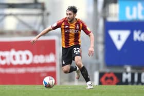 Levi Sutton in League Two action for Bradford City. Picture: George Wood/Getty Images