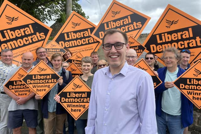 A win predicted in Harrogate for LIb Dems - Tom Gordon, Lib Dem parliamentary candidate for Harrogate and Knaresborough, said: “It is clear that our message is resonating."