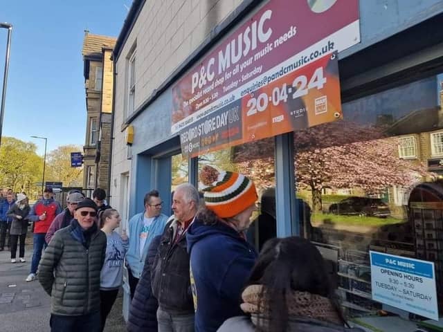 Excitement over Record Store Day: Harrogate’s oldest independent record shop P&C Music is expecting to see big queues for RSD at 6 Devonshire Place in Harrogate this Saturday. (Picture contributed)