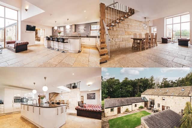 A light and airy barn period ban conversion with stunning bespoke features over two acres of land.