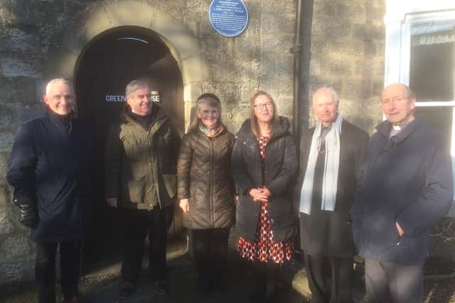 Hampsthwaite Village Society unveil plaque commemorating birth place of Yorkshire's first female doctor