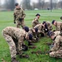 Junior soldiers from the Army Foundation College have planted 10,000 white crocuses on the Stray in Harrogate