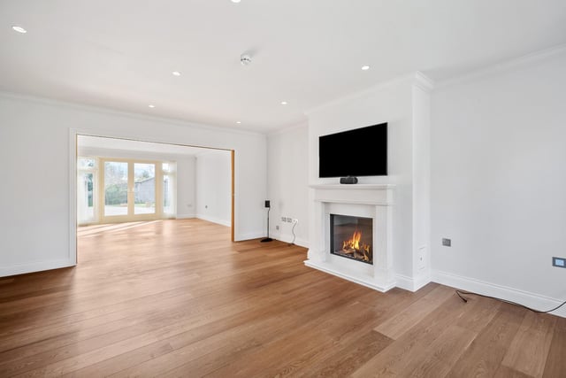 Rooms flow one to another in the impressive luxury home.