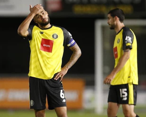 Harrogate Town have enjoyed a fine season overall, but have suffered a number of heavy defeats along the way. Picture: Paul Thompson/ProSportsImages