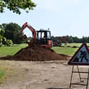 Today in Harrogate - Heavy diggers on the Stray (Picture Gerard Binks)