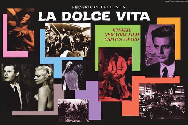 Harrogate Film Society's new Classic Cinema season for 2024 will include Federico Fellini's La Dolce Vita (1960). (Picture contributed)