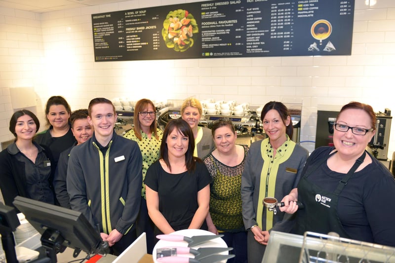 Leeann Ikin (right) ending a training session with the cafe staff at Marks and Spencer Anchor Retail Park. Remember this from 2015?