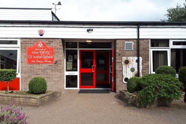 Holy Trinity Church of England Junior School is over capacity by 0.8 per cent and has an extra two pupils on its roll