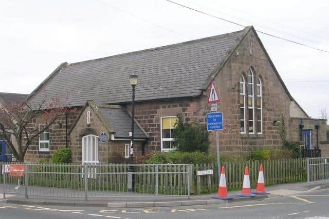 Harrogate's Killinghall Church of England Primary School, which suffered flooding last year which left some classrooms out of use for months, was hit by yesterday's deluge. (Picture contributed)
