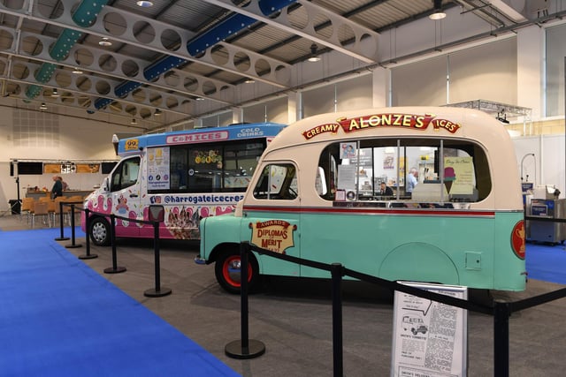 Ice cream vans on display at the show