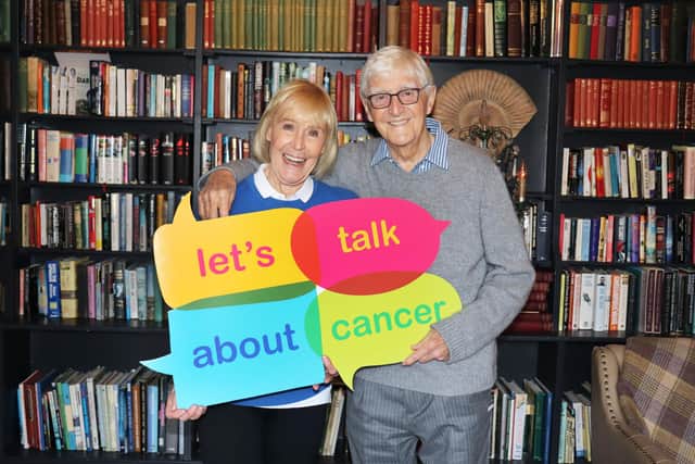 The late Sir Michael Parkinson CBE  with his wife Mark - Yorkshire Cancer Research said it was with great sadness that it learned about the death at the age of 88 of the charity’s patron. (Picture Yorkshire Cancer Research)