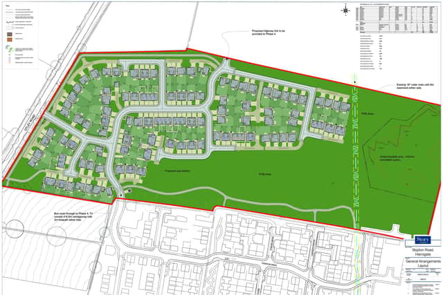 Plans submitted - The joint venture will see Story Homes build all 146 new homes at the site on Otley Road, Harrogate.