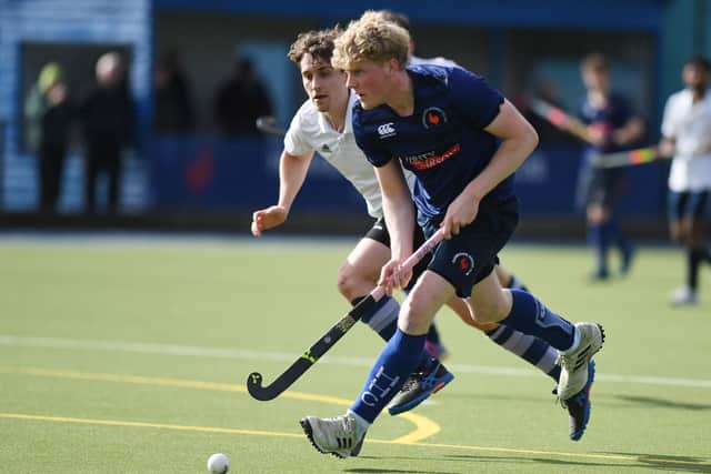 Eddie Crossley scored Harrogate's fourth and final goal against Sheffield University Bankers. Picture: Gerard Binks