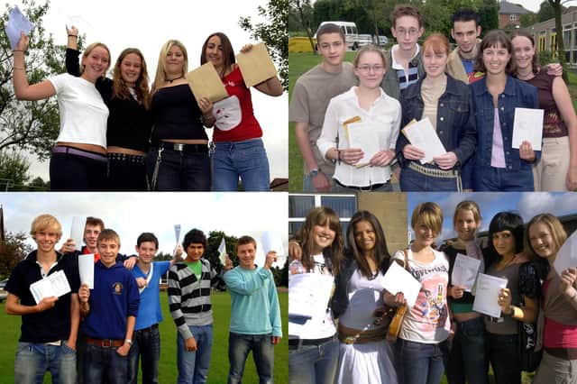 We take a look at  22 photos of pupils celebrating their GCSE results at schools across the Harrogate district over the years