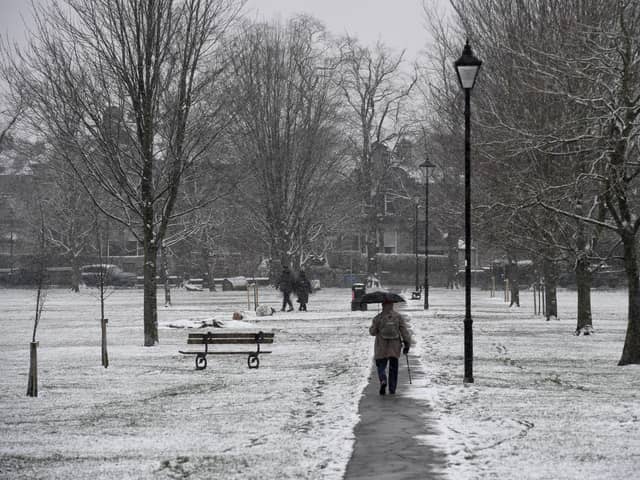 The Met Office has issued a yellow weather warning for heavy snow across the Harrogate district this week