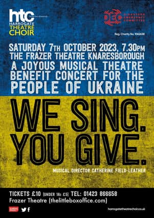 We Sing, You Give is a fundraising concert for the people of Ukraine